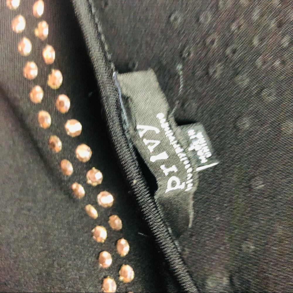 💲SOLD 💲SOLD PRIVY Black dress studded details stretch Sz M - Picture 11 of 12